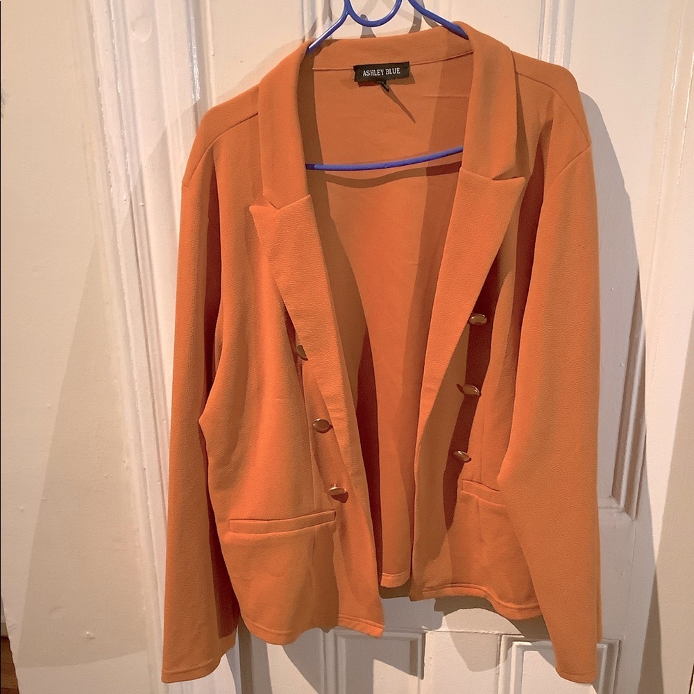 Orange blazer